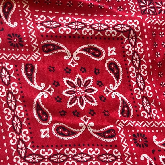 Girls’ soft summer dress for a play date or a pool. Red with white & blue prints - Picture 6 of 7